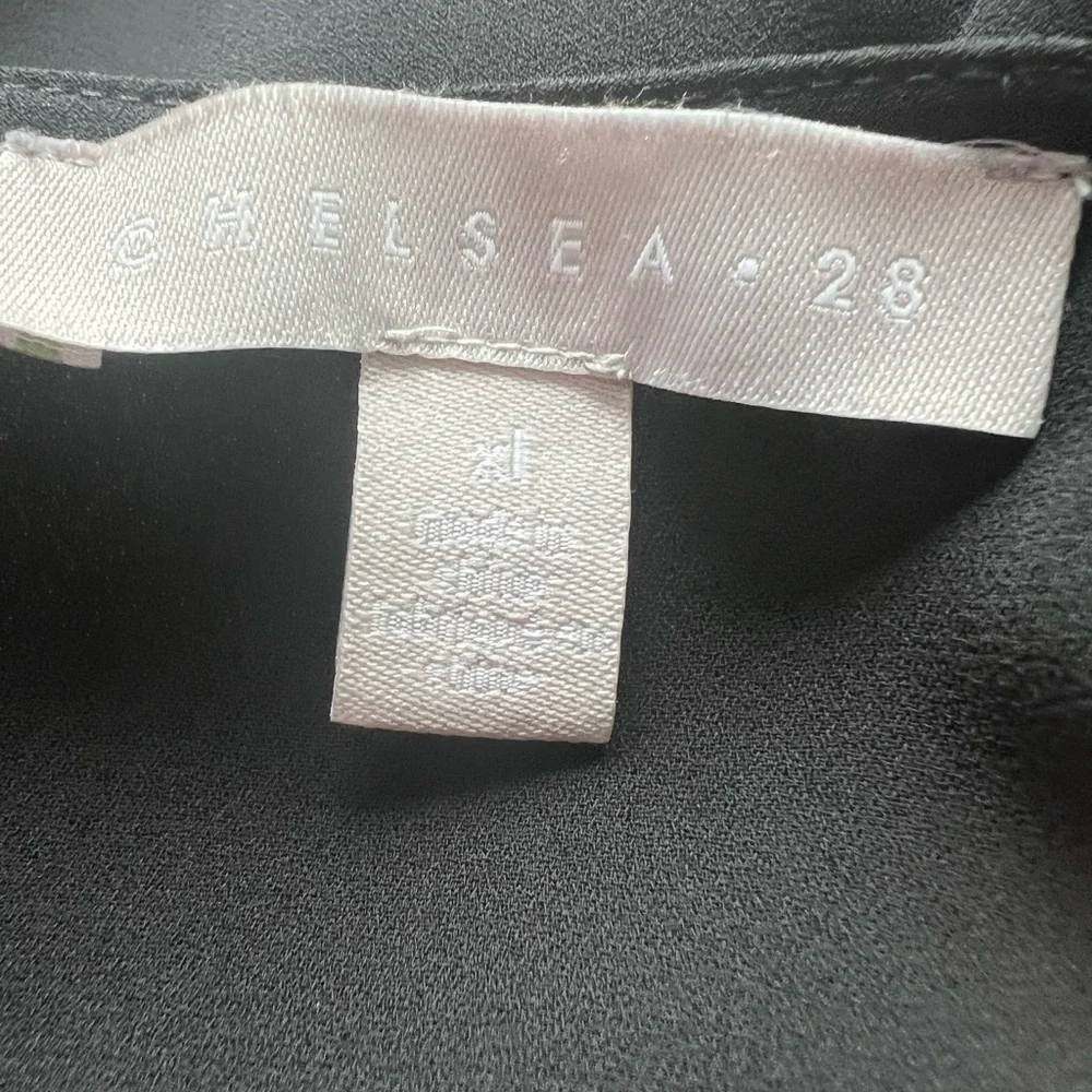 Chelsea28 Black Wrap Blouse - Picture 7 of 8